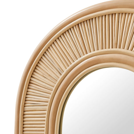 Sovana Oval Rattan Wall Mirror | OROA