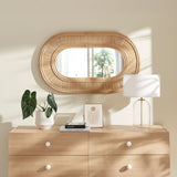Sovana Oval Rattan Wall Mirror - OROA