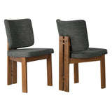 Alba Armless Upholstered Dining Chairs (S/2) - OROA