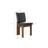 Alba Armless Upholstered Dining Chairs (S/2) - OROA