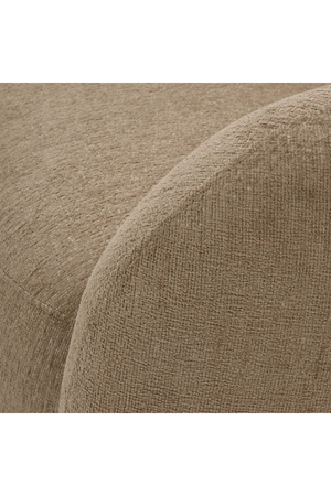 Brass Base Curved Swivel Chair | Eichholtz Brice | Oroa.com