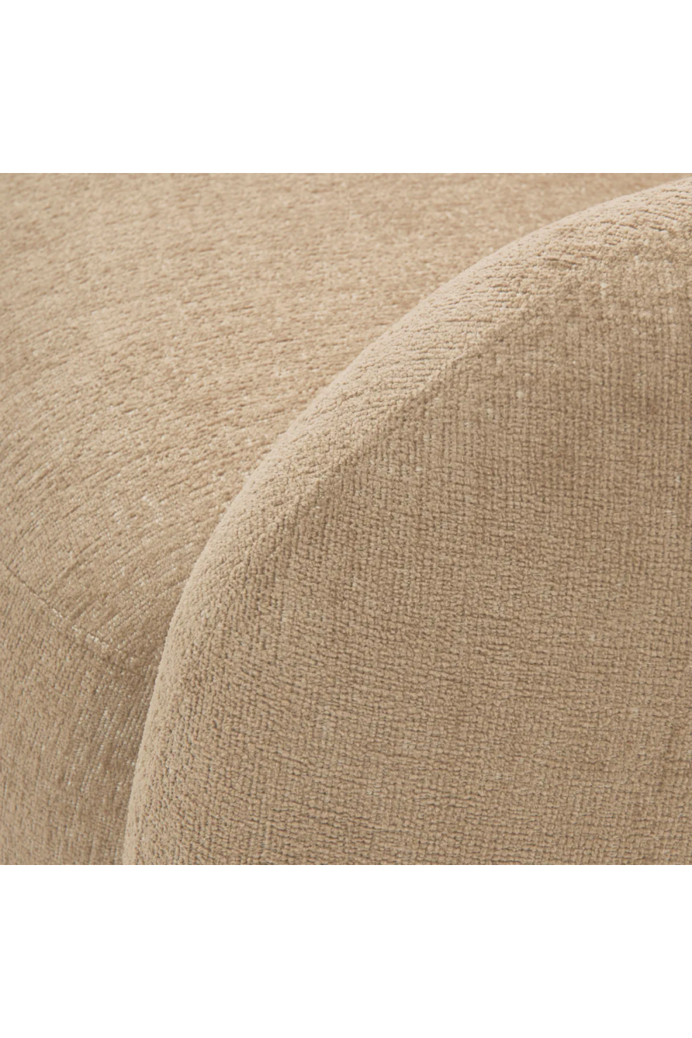 Brass Base Curved Swivel Chair | Eichholtz Brice | Oroa.com