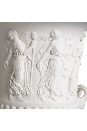 White Classical Relief Vase | Met x Eichholtz Calyx-krater | Oroatrade.com
