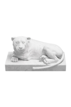 White Marble Sculpture | Met x Eichholtz Reclining Lion | Oroatrade.com