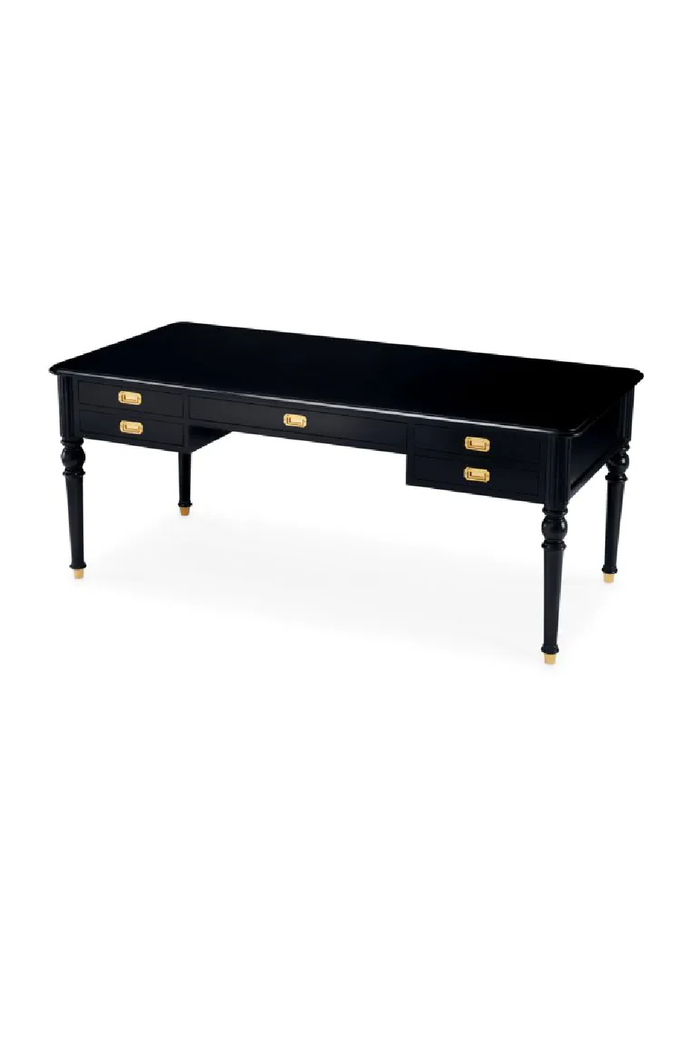 Black 5-Drawer Desk | Met x Eichholtz Wimbledon | Oroatrade.com