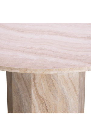 Round Travertine Dining Table | Met x Eichholtz Florence | Oroa.com
