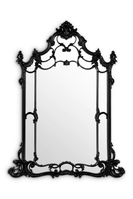 Black Hand-carved Mirror | Met x Eichholtz Chippendale | Oroatrade.com