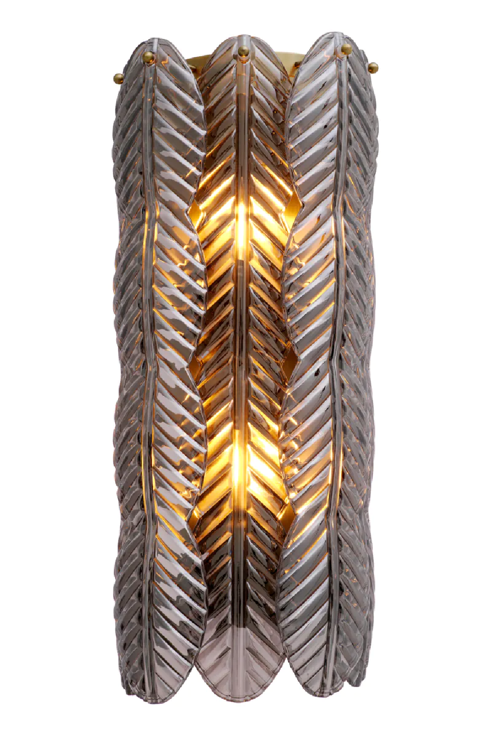 Smoke Glass Palm Wall Lamp | Met x Eichholtz  Sahure | Oroatrade.com