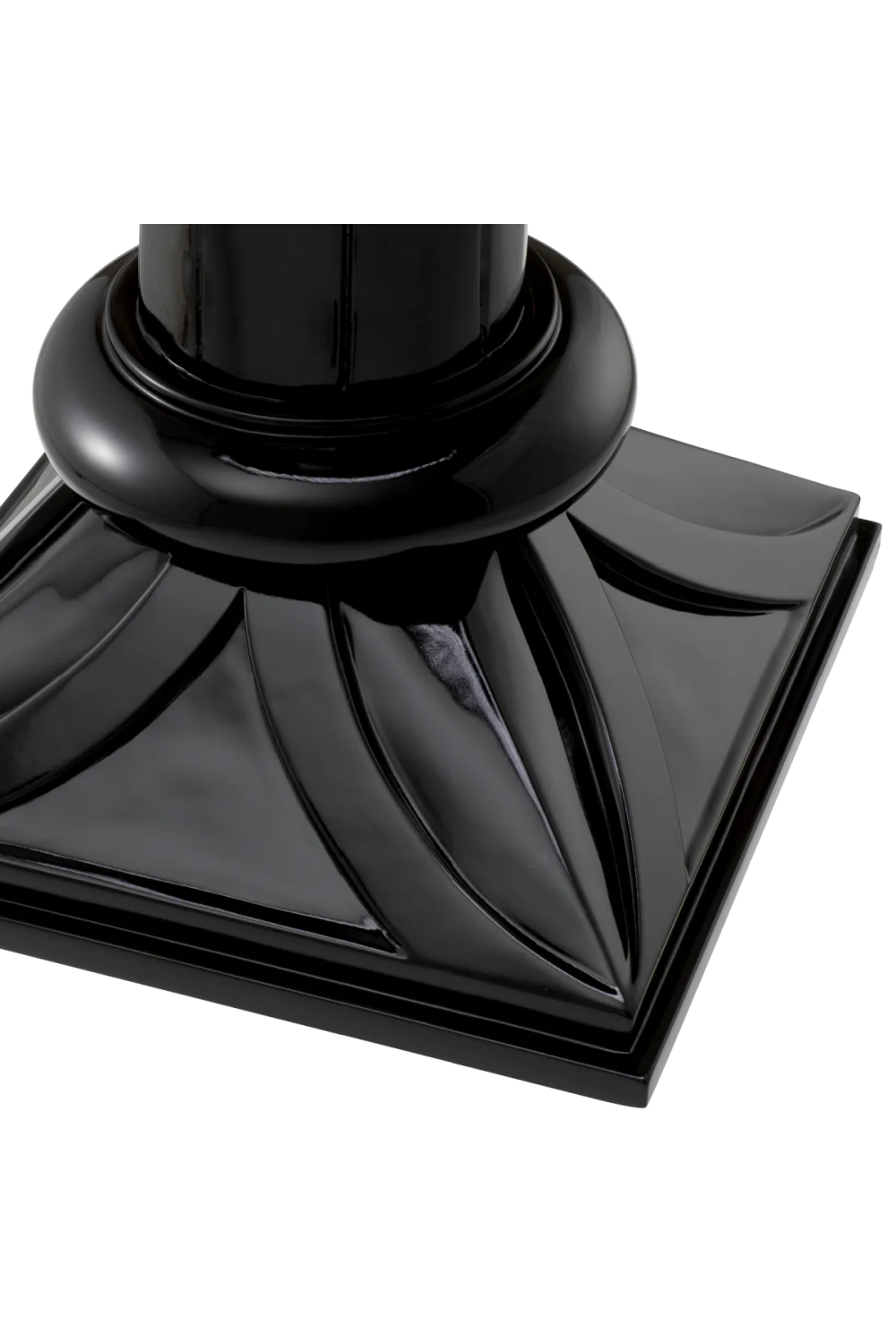 Black Round Glass Side Table | Met x Eichholtz Aswan