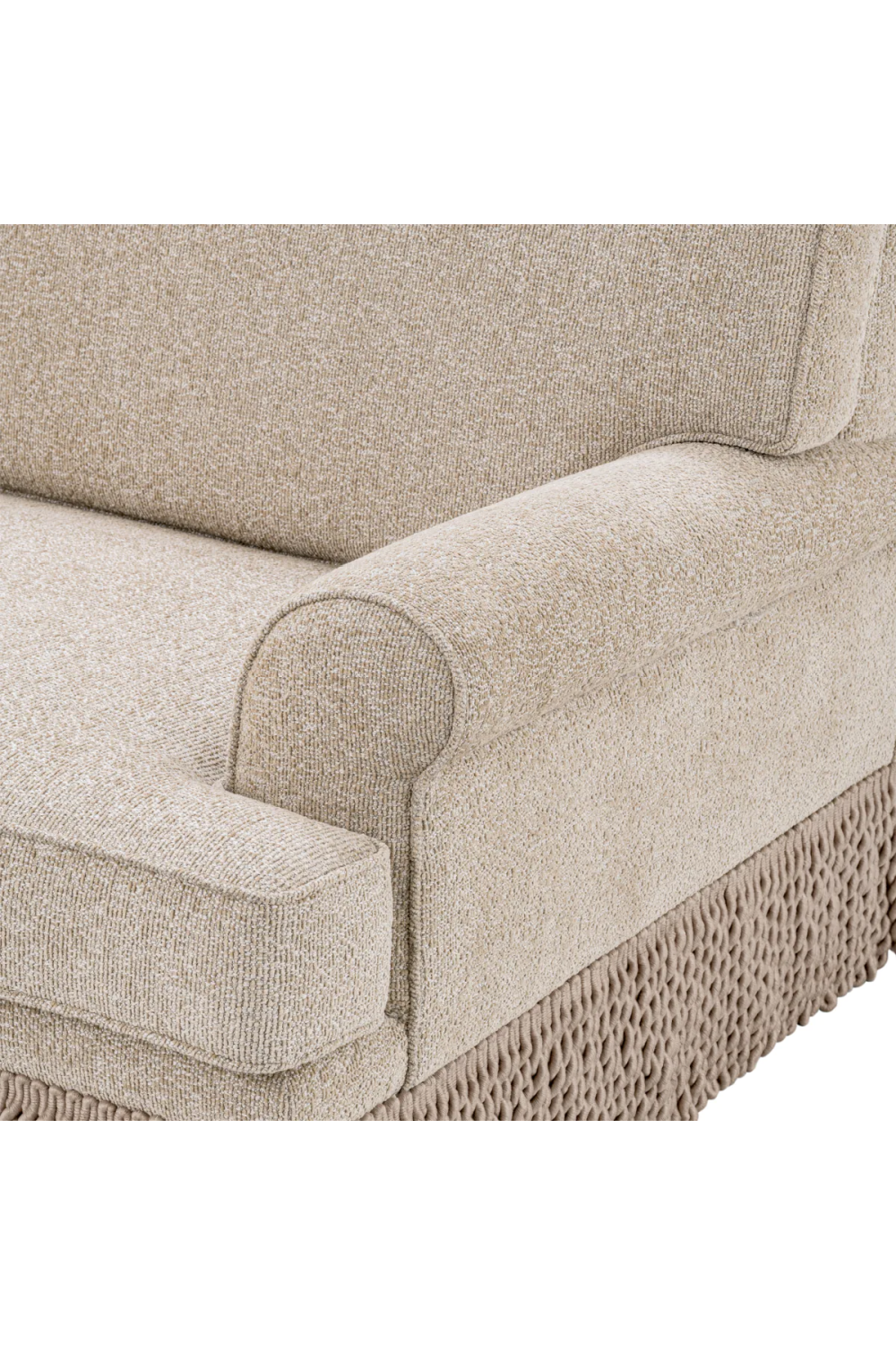 Beige Fringed Sofa | Met x Eichholtz Madison | Oroatrade.com