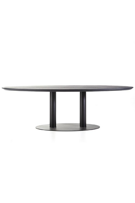 Black Oval Dining Table M | Eleonora Siera | OROA.com