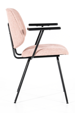 Pink Fletcher Dining Chair With Armrest | Eleonora Lynn | OROA.com