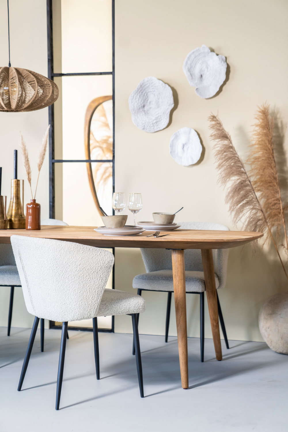 Treated Teak Dining Table | Eleonora Tabassum | OROA.com