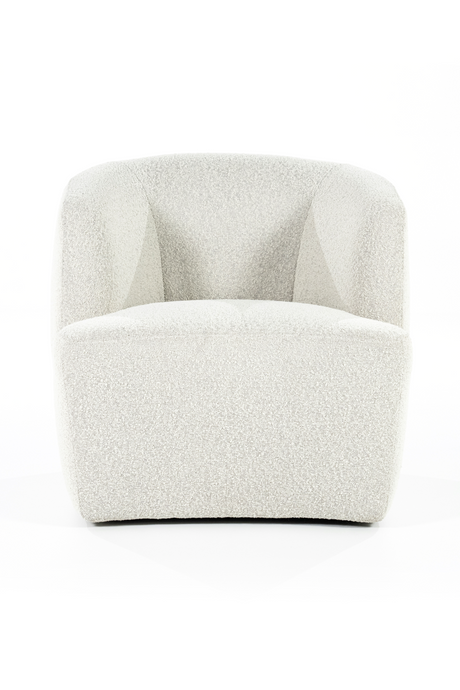 Boucle Upholstered Barrel Chair | Eleonora Charlotte | OROA.com