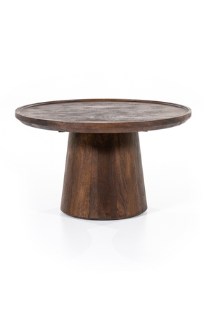Wooden Pedestal Coffee Table | Eleonora Ron | OROA.com