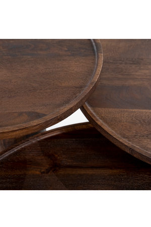 Wooden Pedestal Coffee Table | Eleonora Ron | OROA.com