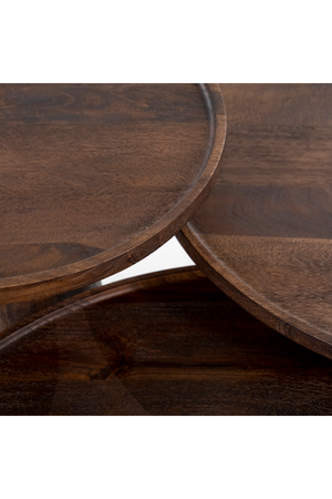 Wooden Pedestal Coffee Table | Eleonora Ron | OROA.com