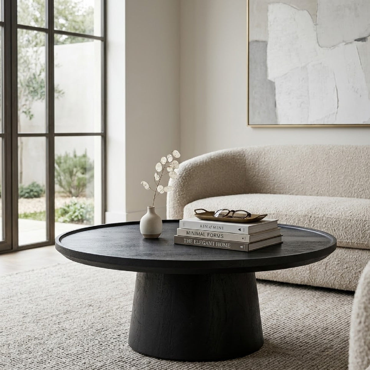   Black Mango Wood Coffee Table | Oroa.com