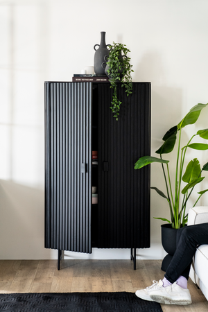 Black Mango Wood Cabinet | Eleonora Remi | OROA.com