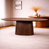 Mango Wood Pedestal Dining Table S | Eleonora Aron