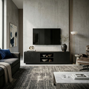   Black Oak TV Cabinet | Oroa.com