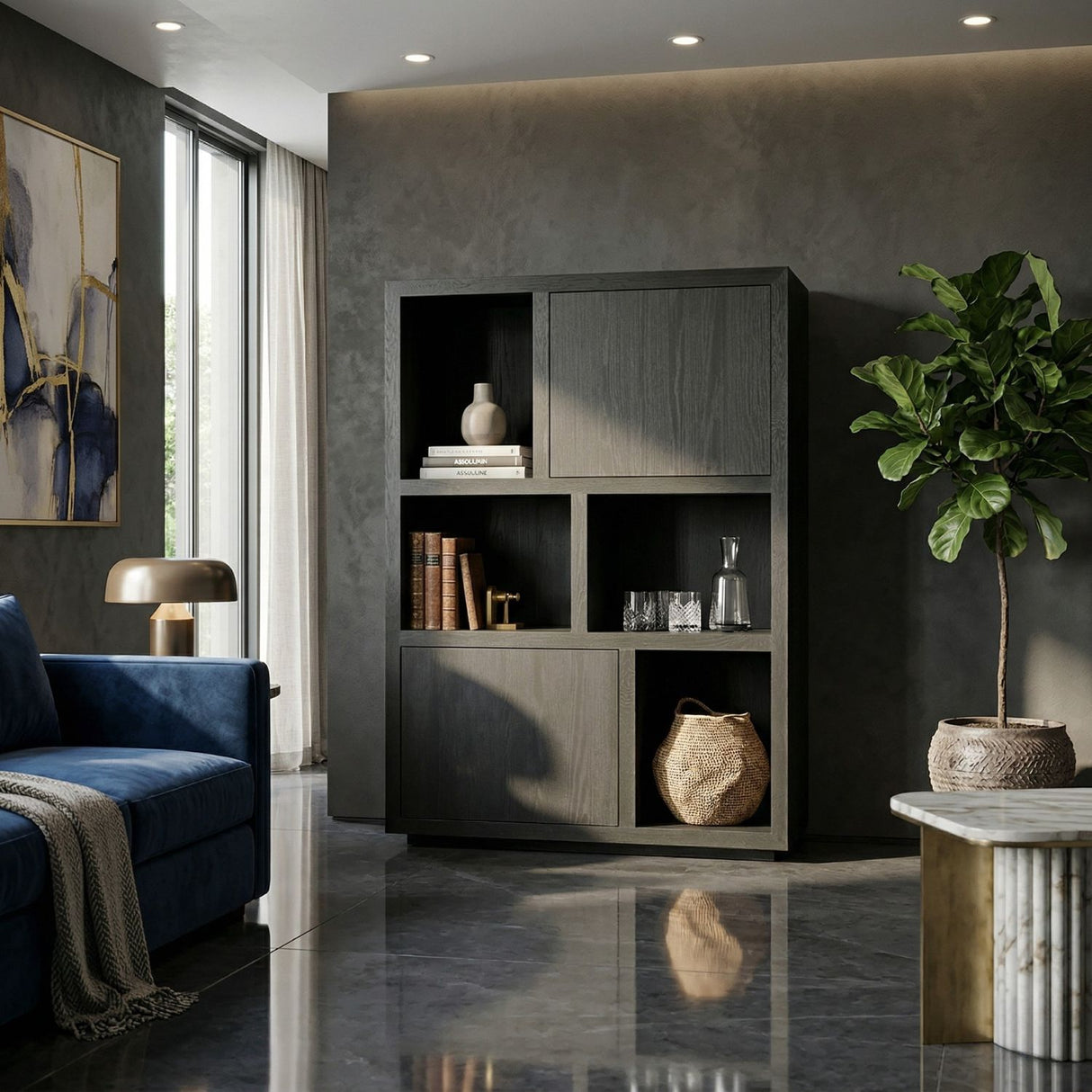   Black Oak Cabinet | Oroa.com