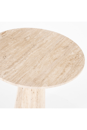 Travertine Pedestal Dining Table | Eleonora Aime | OROA.com