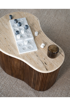 Organic Travertine Coffee Table | Eleonora Mari | OROA.com