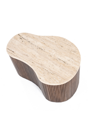 Organic Travertine Coffee Table | Eleonora Mari | OROA.com