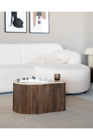 Organic Travertine Coffee Table | Eleonora Mari | OROA.com