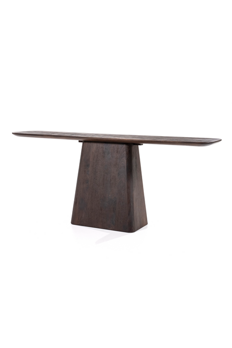 Mango Wood Pedestal Console Table | Eleonora Aron | OROA.com