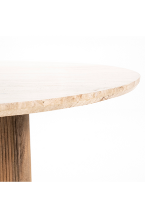 Round Mango Wood Dining Table | Eleonora Sara | OROA.com