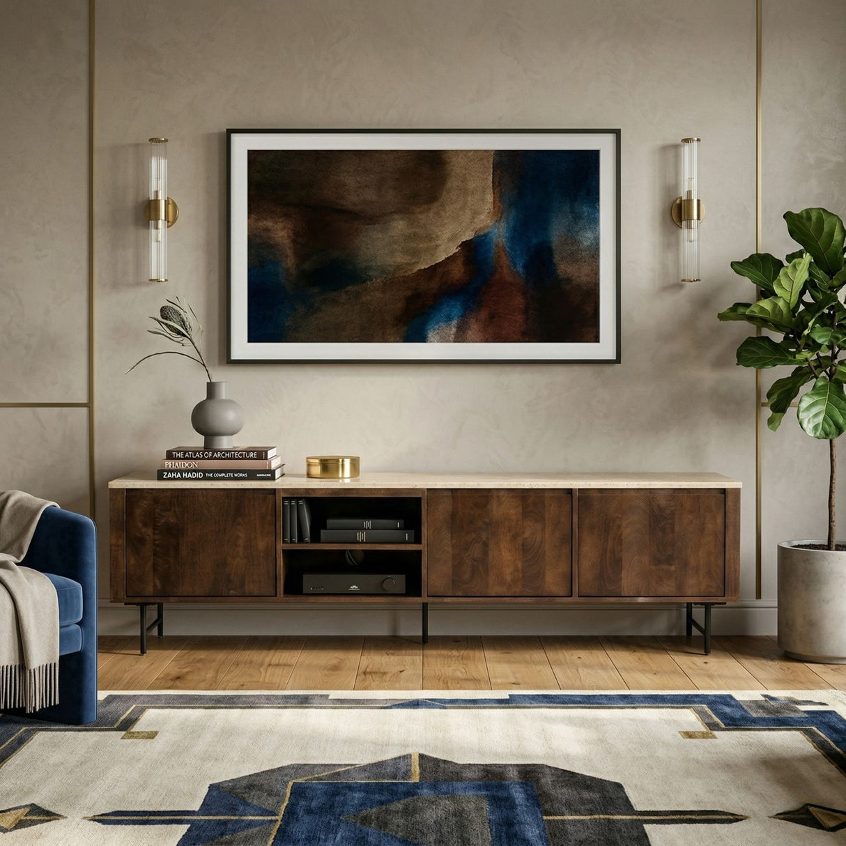   Mango Wood TV Cabinet | Oroa.com