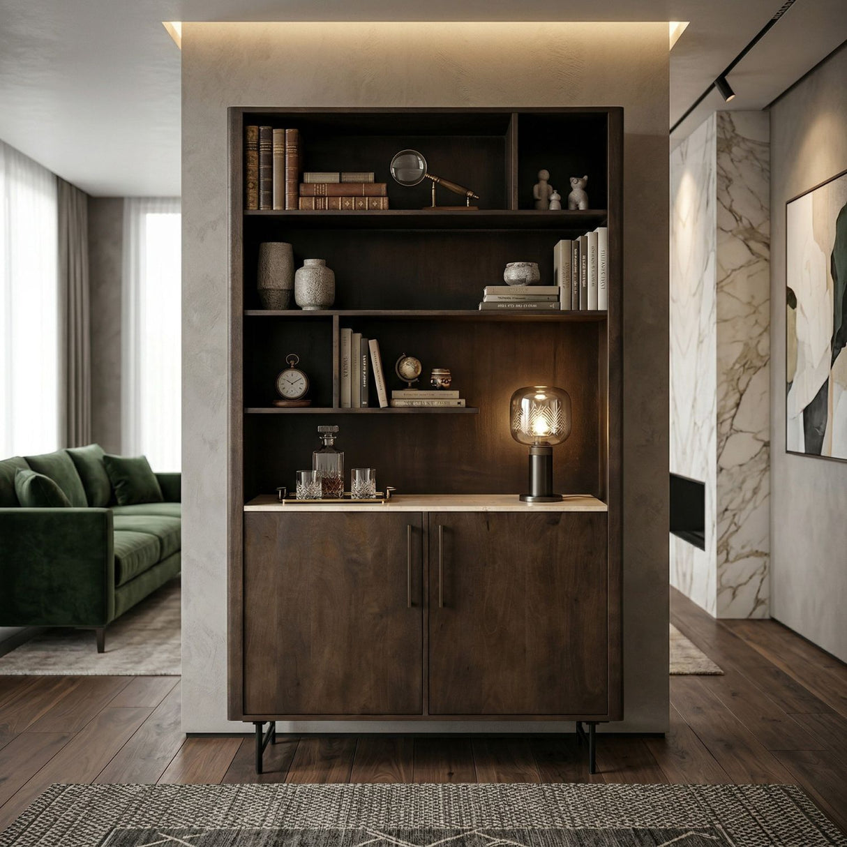   Mango Wood Bookcase | Oroa.com