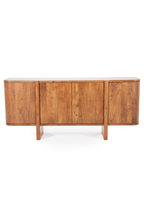 Modern Acacia 4-Door Sideboard | Eleonora Julian | OROA.com