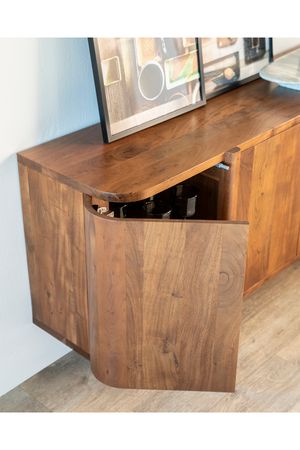 Modern Acacia 4-Door Sideboard | Eleonora Julian | OROA.com
