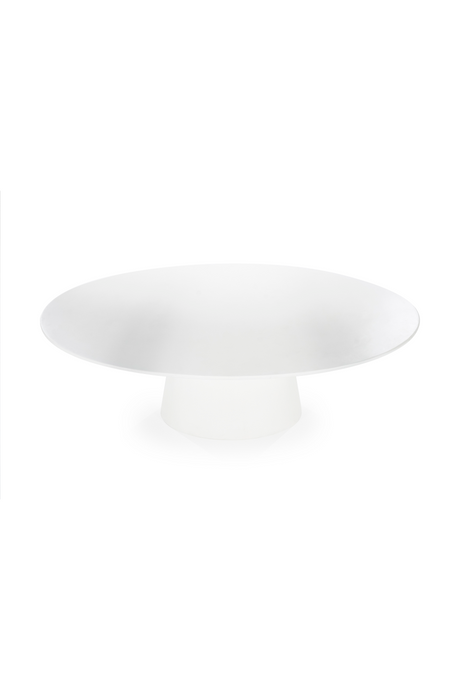 White Oval Glass Dining Table | Eleonora Elin | OROA.com