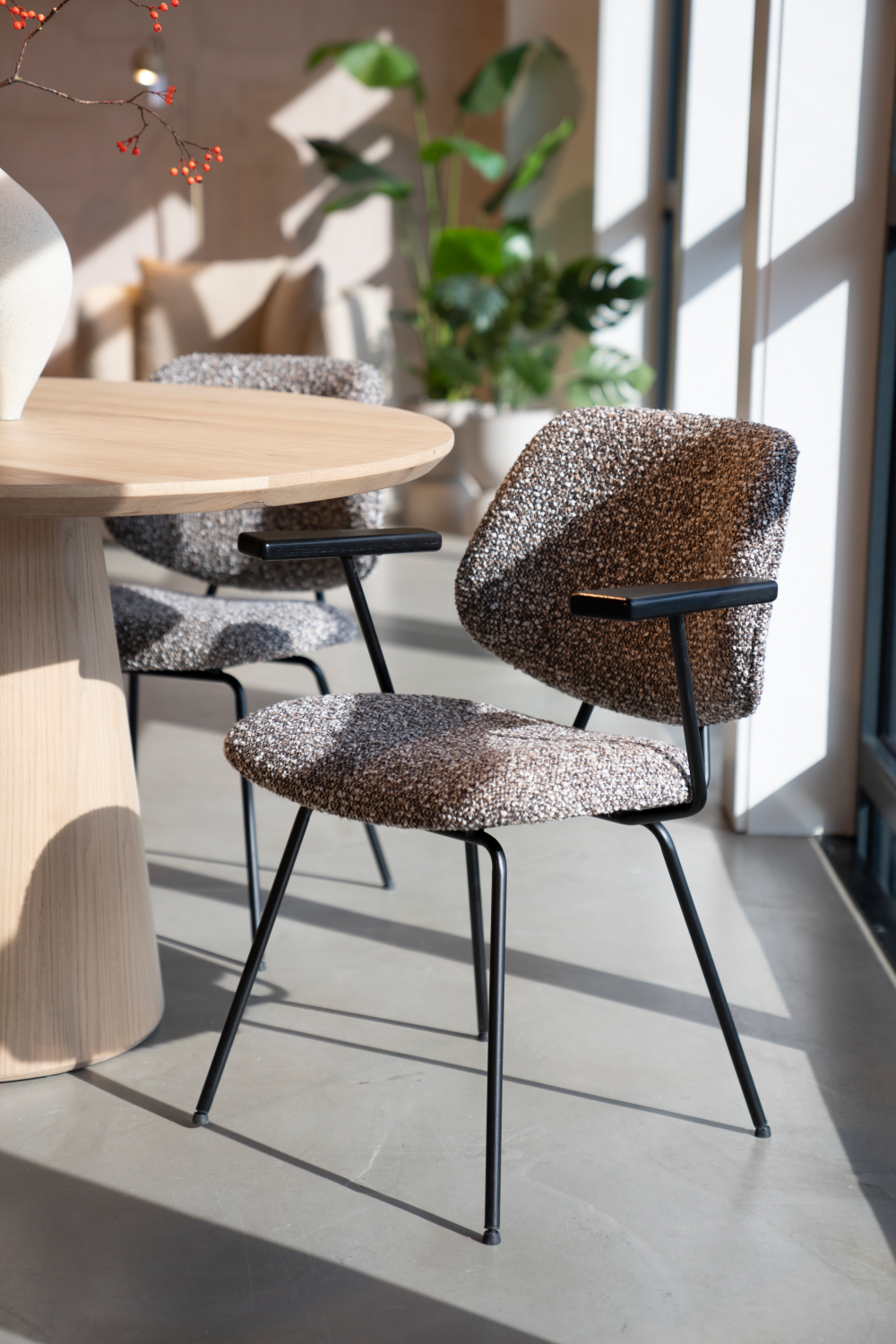 Fabric Upholstered Dining Armchair | Eleonora Jon | OROA.com