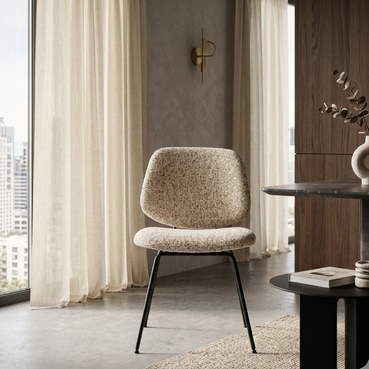   Fabric Upholstered Dining Chair | Oroa.com