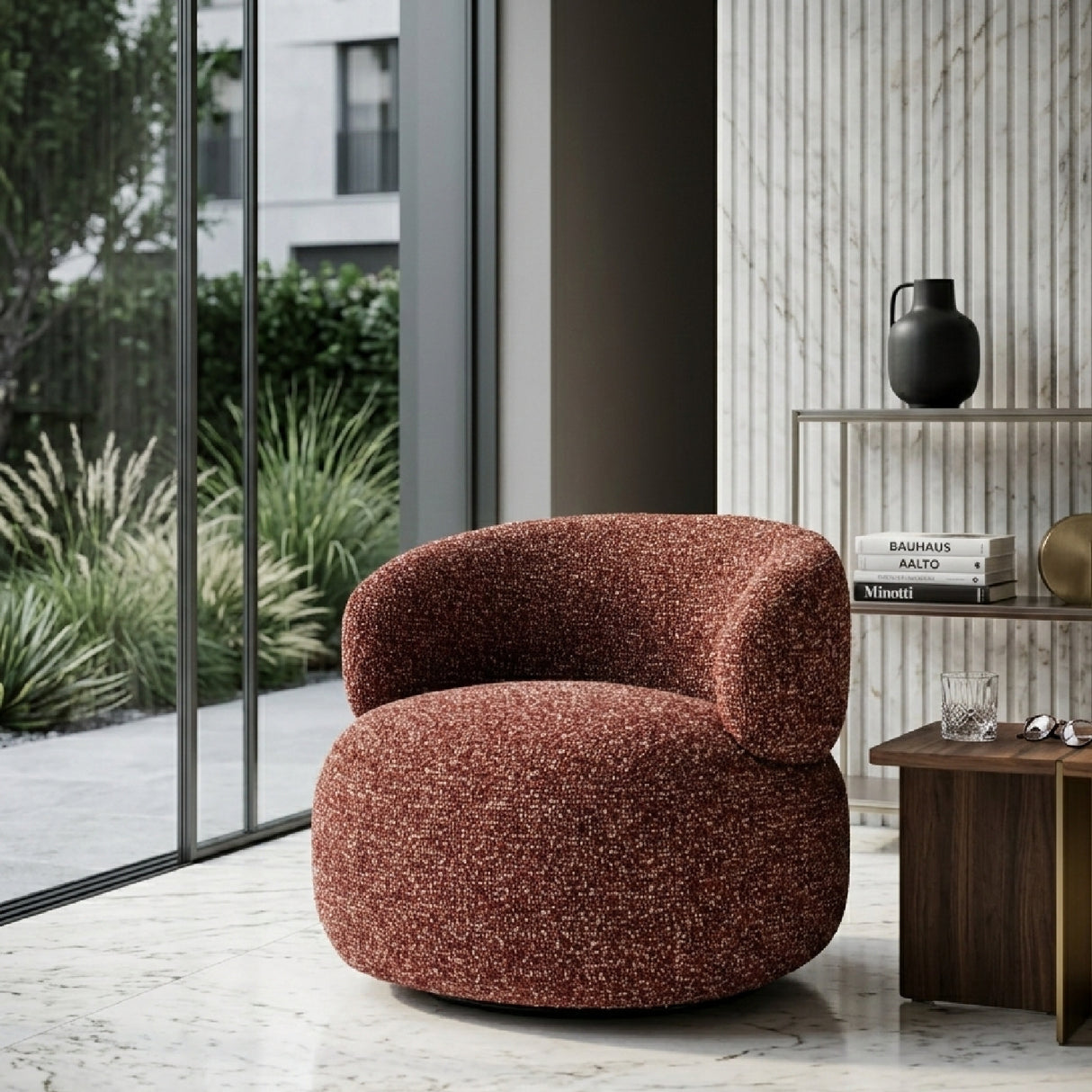   Modern Curved Lounge Chair | Oroa.com