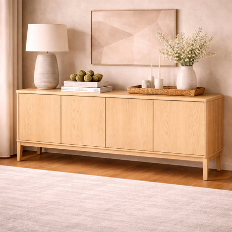   Oak 4-Door Sideboard | Oroa.com