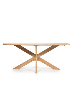 Natural Acacia Wood Dining Table | Eleonora Nikki | OROA.com