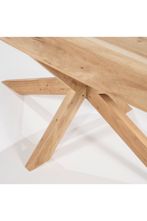 Natural Acacia Wood Dining Table | Eleonora Nikki | OROA.com