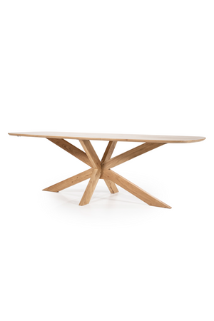 Natural Acacia Wood Dining Table | Eleonora Nikki | OROA.com