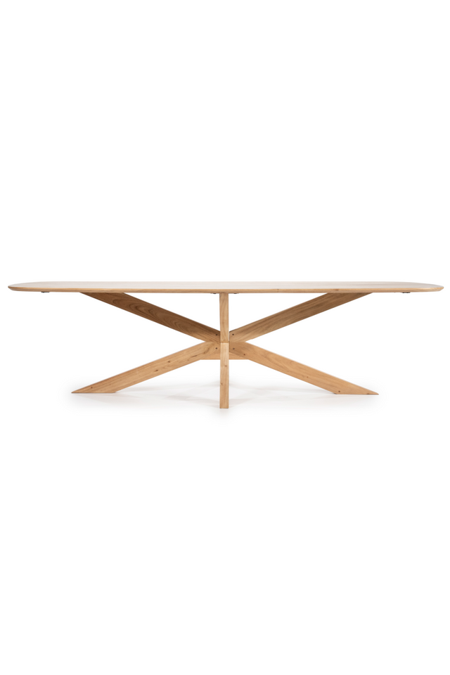 Natural Acacia Wood Dining Table | Eleonora Nikki | OROA.com