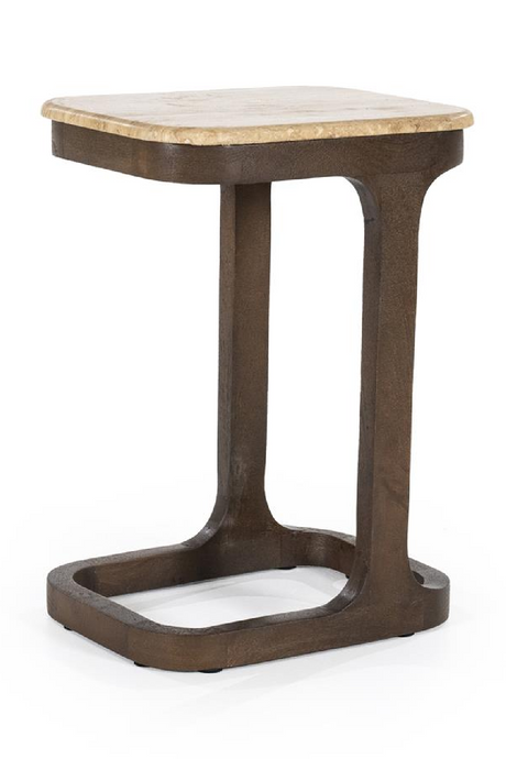 Travertine End Table | Eleonora Tyler | OROA.com