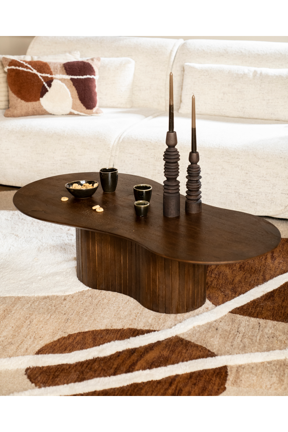Mango Wood Organic Coffee Table | Eleonora Jordy | OROA.com
