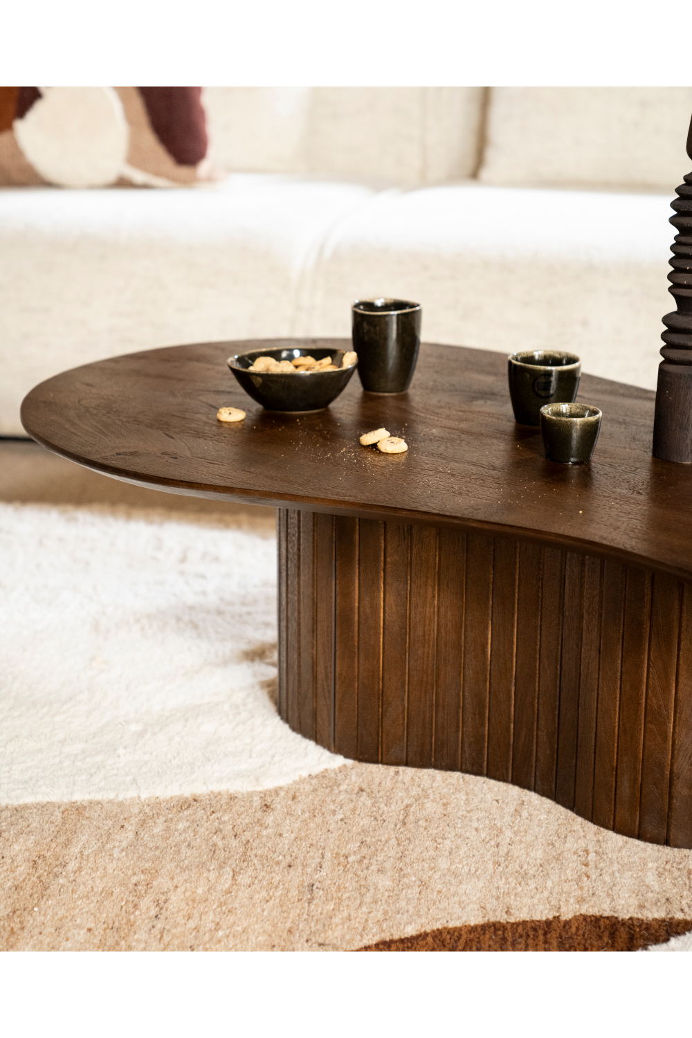 Mango Wood Organic Coffee Table | Eleonora Jordy | OROA.com
