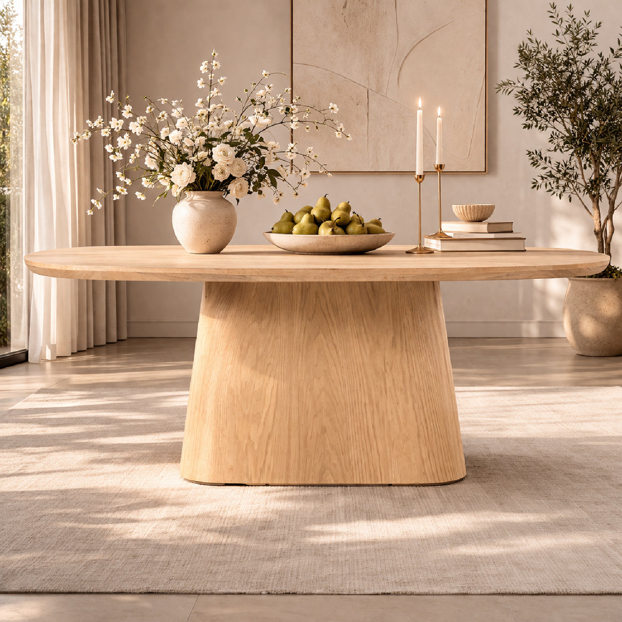   Lacquered Oak Dining Table | Oroa.com