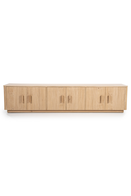 Oak Fluted 6-Door TV Cabinet | Eleonora Rosenborg | OROA.com